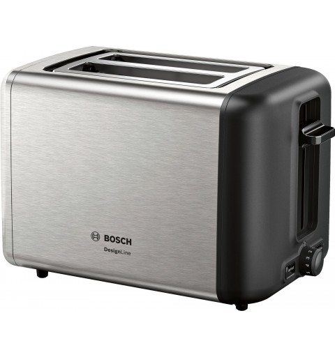 Bosch TAT3P420 toaster 2 slice(s) 970 W Black, Stainless steel