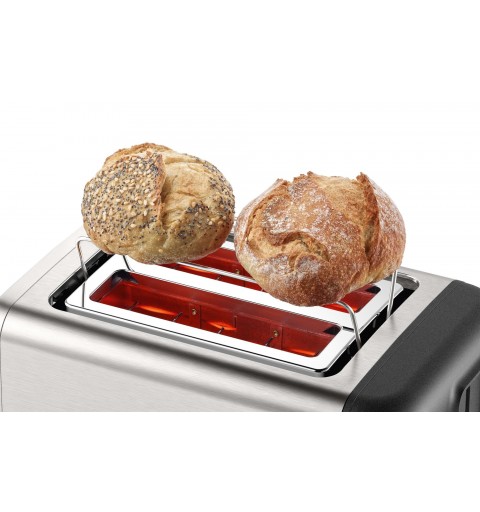 Bosch TAT3P420 toaster 2 slice(s) 970 W Black, Stainless steel