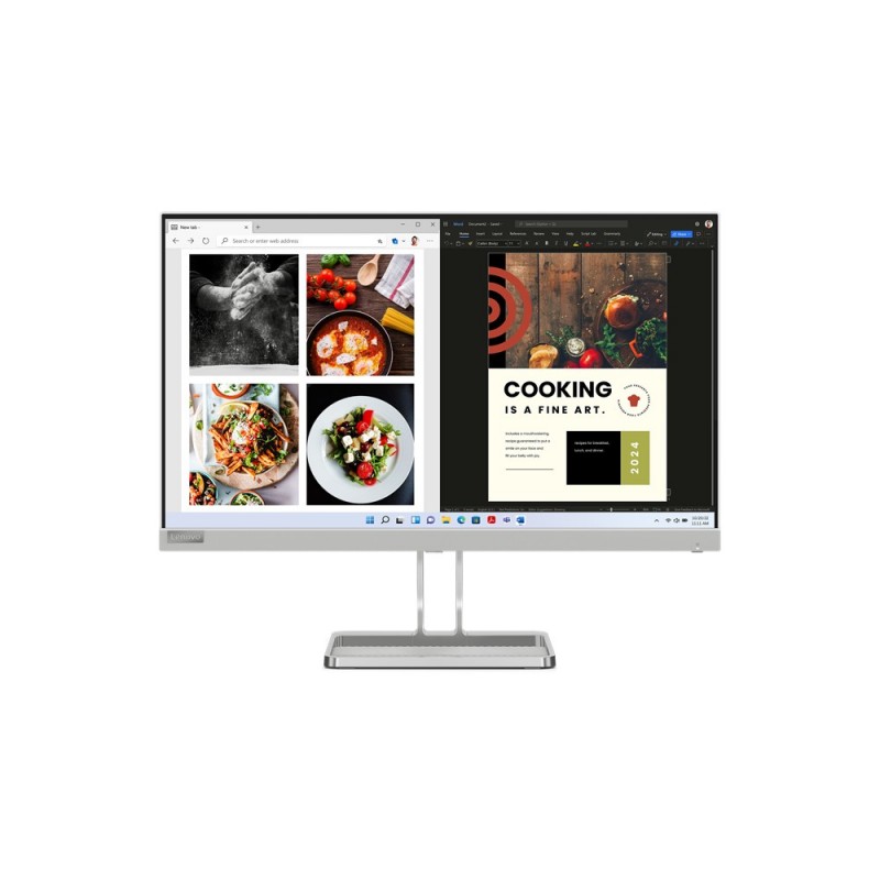 Lenovo L24i-40 computer monitor 60.5 cm (23.8") 1920 x 1080 pixels Full HD LCD Grey