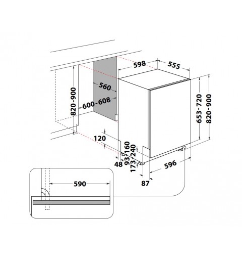 Hotpoint H2I HUD526 AS Completamente integrado 14 cubiertos E