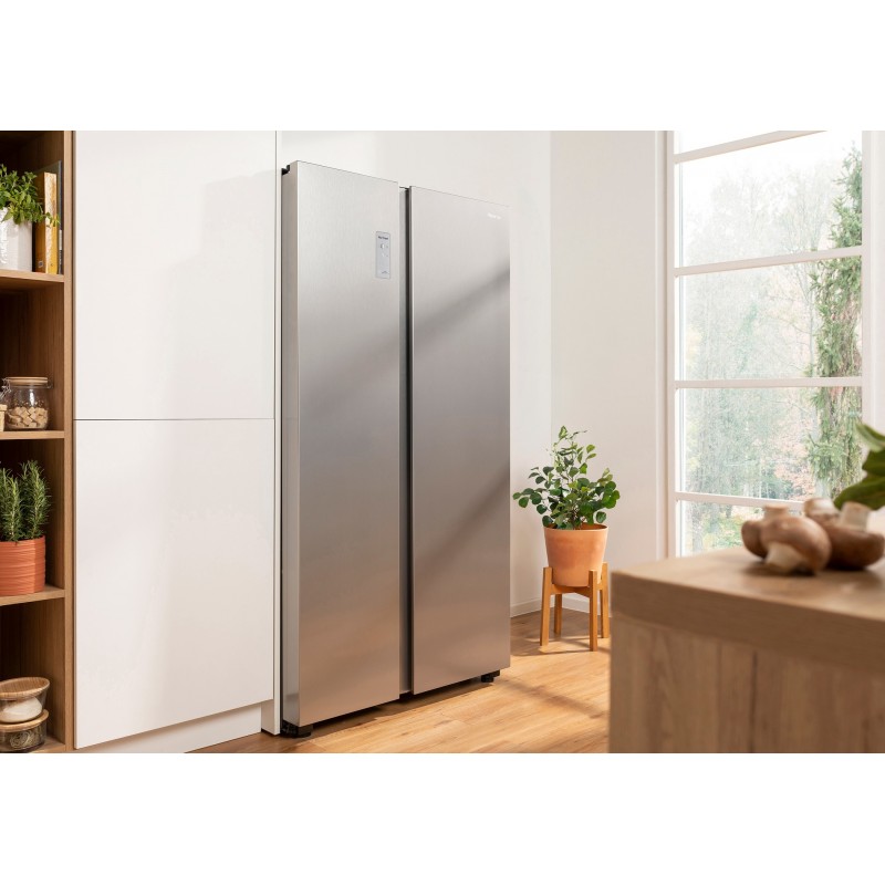 Hisense RS711N4ACE frigo américain Encadré Autoportant 550 L E Acier inoxydable