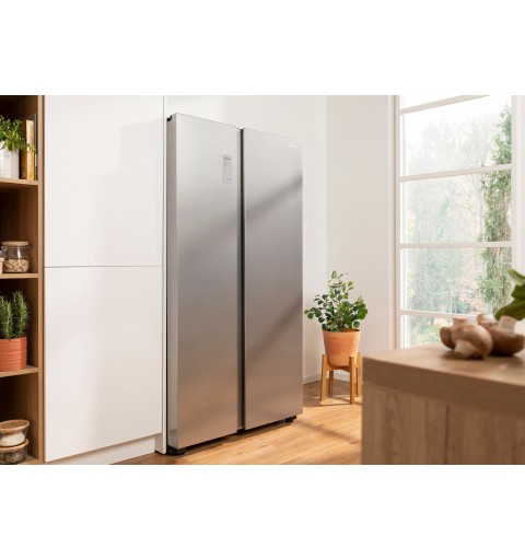 Hisense RS711N4ACE frigo américain Encadré Autoportant 550 L E Acier inoxydable