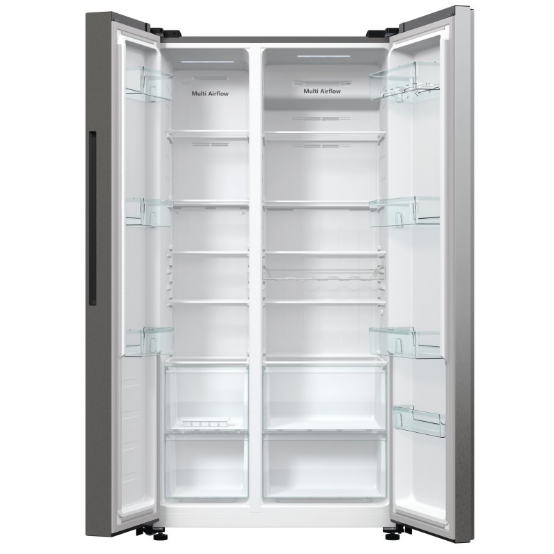 Hisense RS711N4ACE frigo américain Encadré Autoportant 550 L E Acier inoxydable