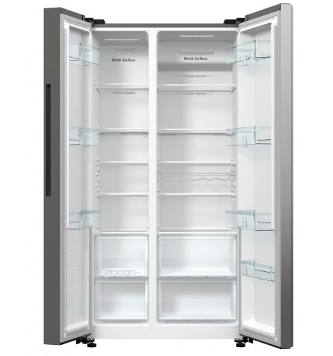 Hisense RS711N4ACE frigo américain Encadré Autoportant 550 L E Acier inoxydable