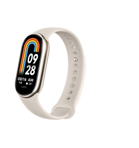 Xiaomi Smart Band 8 AMOLED Monitor de actividad física para muñeca con pinza de enganche 4,11 cm (1.62") Champán, Oro