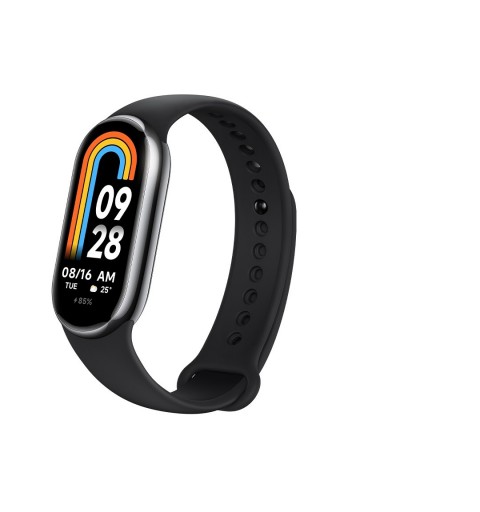 Xiaomi Smart Band 8 AMOLED Clip-on Wristband activity tracker 4.11 cm (1.62") Black, Graphite