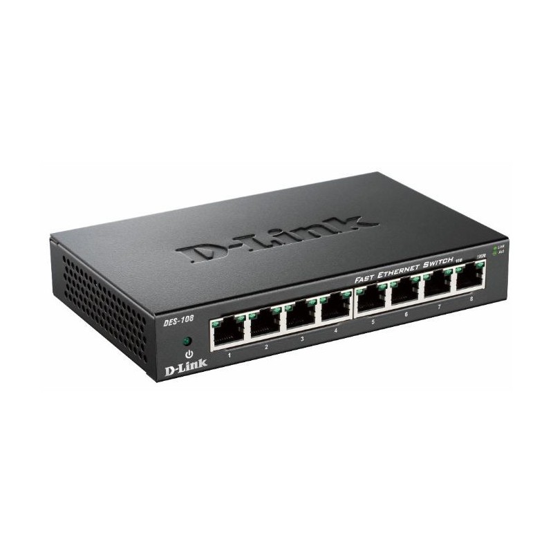 D-Link DES-108 Negro