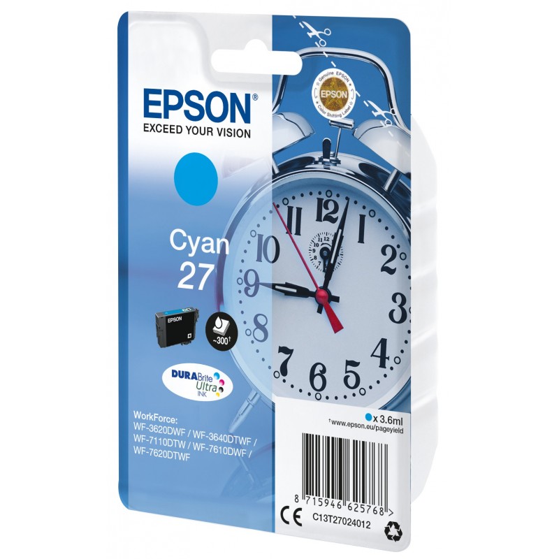 Epson Alarm clock Cartouche "Réveil" 27 - Encre DURABrite Ultra C