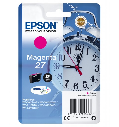 Epson Alarm clock Cartuccia Sveglia Magenta Inchiostri DURABrite Ultra 27