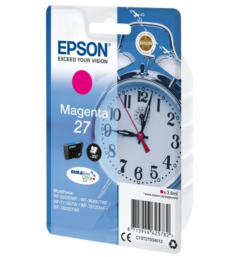 Epson Alarm clock Cartouche "Réveil" 27 - Encre DURABrite Ultra M