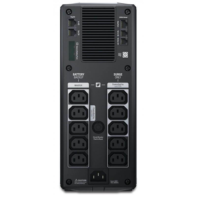 APC Back-UPS Pro uninterruptible power supply (UPS) Line-Interactive 1.5 kVA 865 W 10 AC outlet(s)