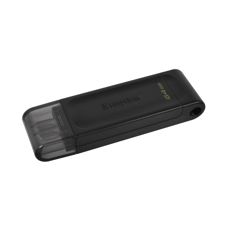 Kingston Technology DataTraveler 70 unità flash USB 64 GB USB tipo-C 3.2 Gen 1 (3.1 Gen 1) Nero