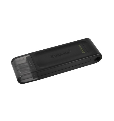 Kingston Technology DataTraveler 70 lecteur USB flash 64 Go USB Type-C 3.2 Gen 1 (3.1 Gen 1) Noir