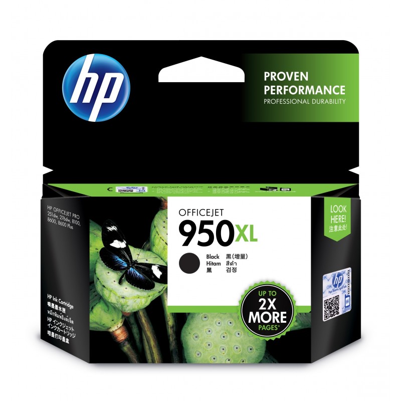 HP Cartucho de tinta original 950XL de alta capacidad negro