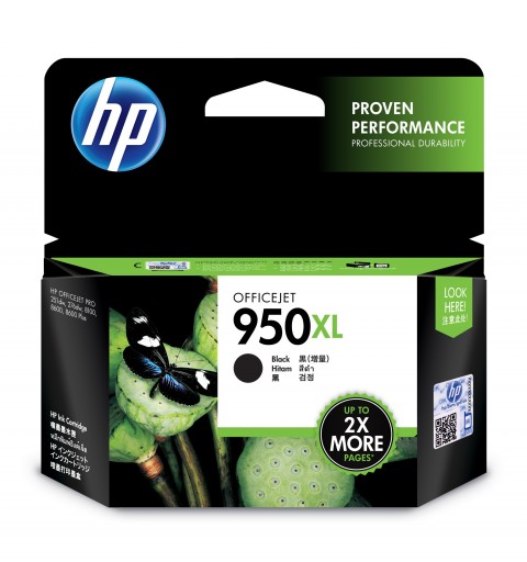 HP 950XL Schwarz Original Druckerpatrone mit hoher Reichweite