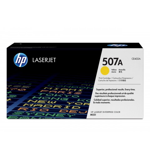 HP 507A toner LaserJet jaune authentique