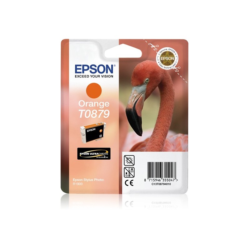 Epson Flamingo Singlepack Orange T0879 Ultra Gloss High-Gloss 2