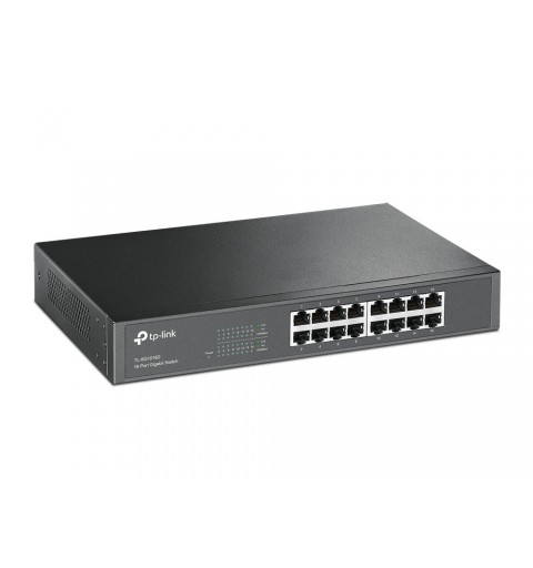 TP-Link TL-SG1016D Unmanaged Gigabit Ethernet (10 100 1000) Schwarz