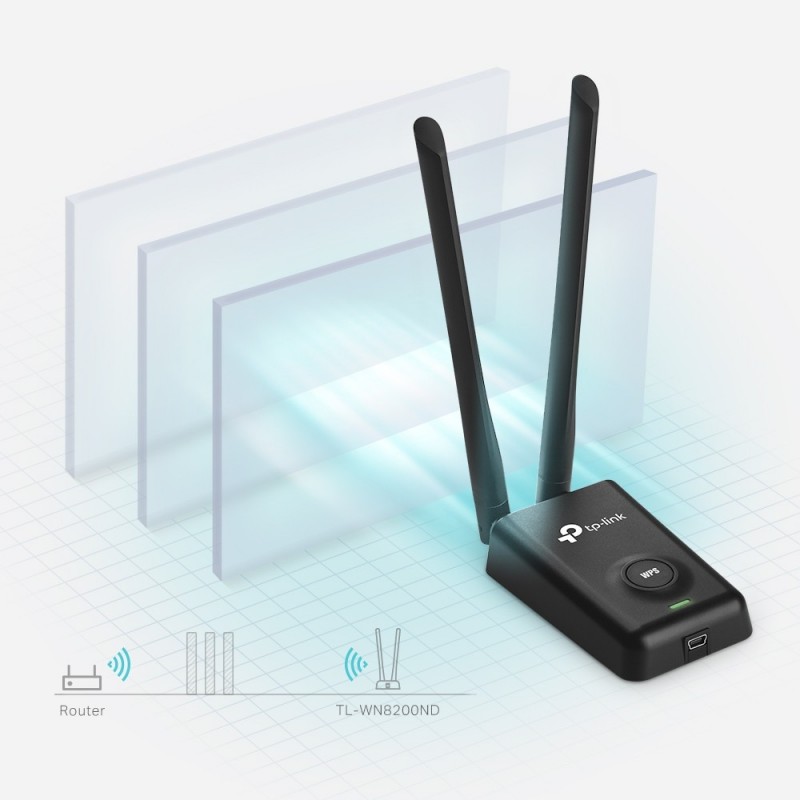 TP-Link TL-WN8200ND carte réseau WLAN 300 Mbit s