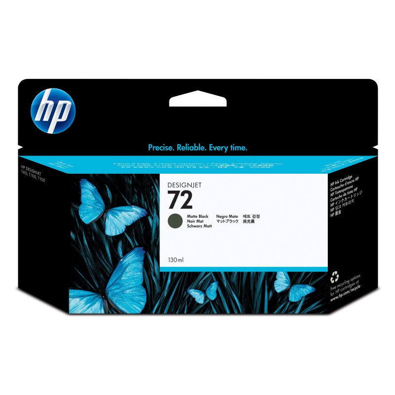 HP 72 cartouche d'encre DesignJet noir mat, 130 ml