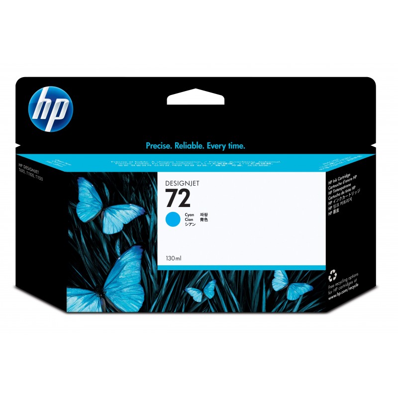 HP 72 Cyan DesignJet Druckerpatrone, 130 ml