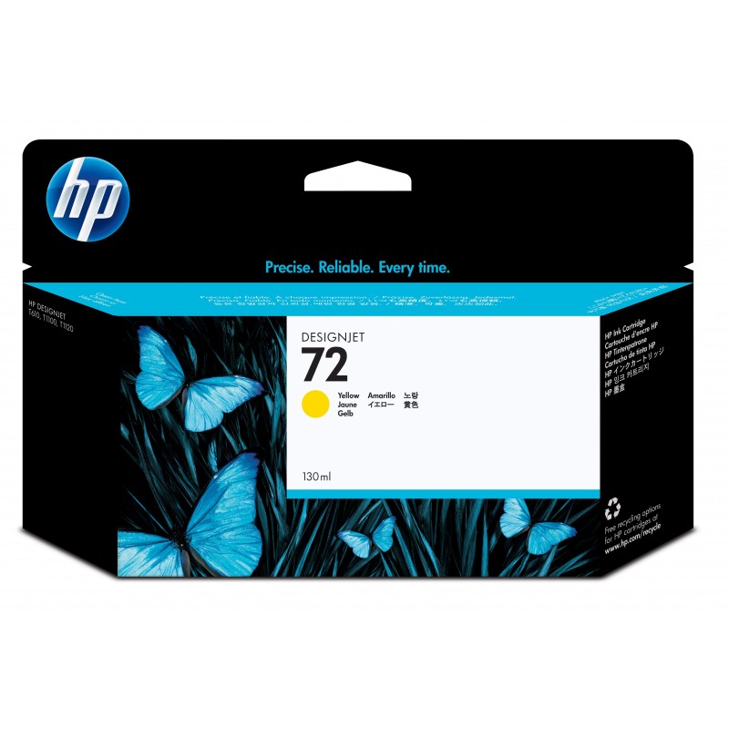 HP 72 130-ml Yellow DesignJet Ink Cartridge