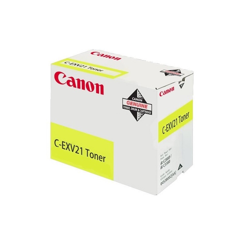 Canon C-EXV21 cartucho de tóner 1 pieza(s) Original Amarillo