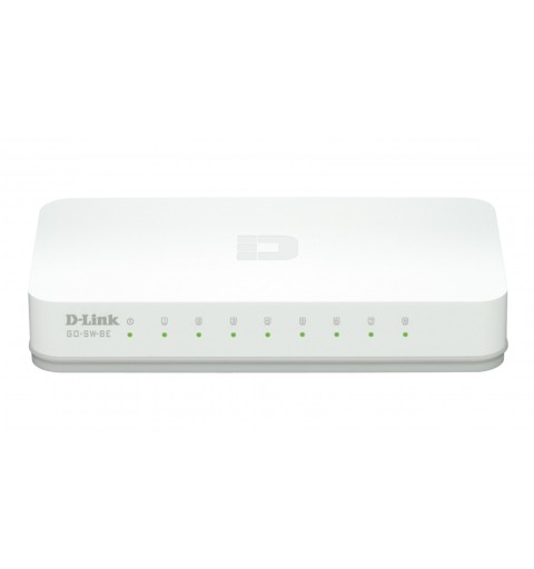 D-Link GO-SW-8E E network switch Unmanaged Fast Ethernet (10 100) White