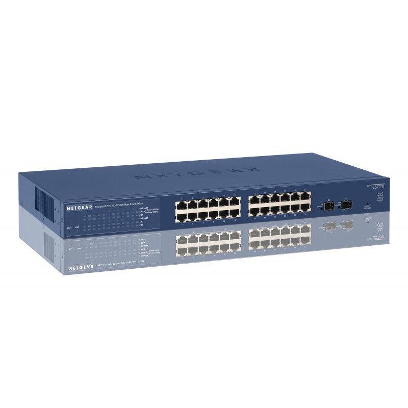 NETGEAR ProSAFE GS724Tv4 Managed L3 Gigabit Ethernet (10 100 1000) Blau