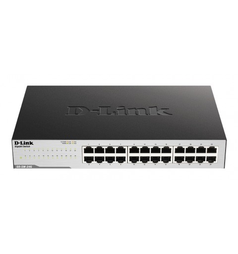 D-Link GO-SW-24G Non-géré L2 Gigabit Ethernet (10 100 1000) 1U Noir