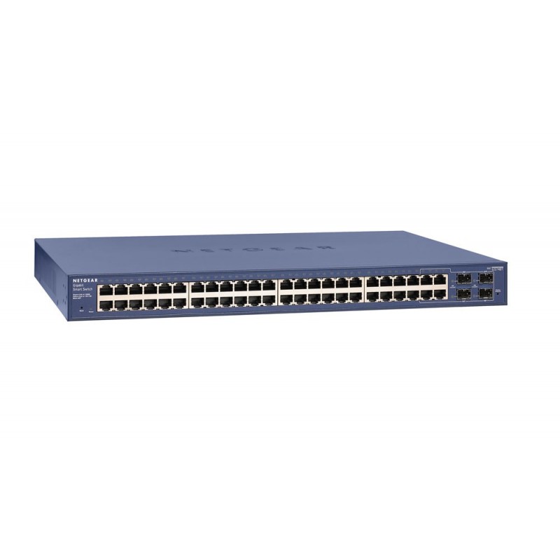 NETGEAR GS748T Gestionado L2+ Gigabit Ethernet (10 100 1000) Azul