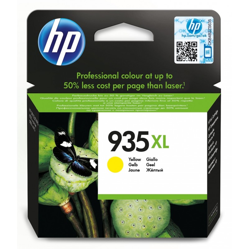 HP Cartucho de tinta original 935XL de alta capacidad amarillo