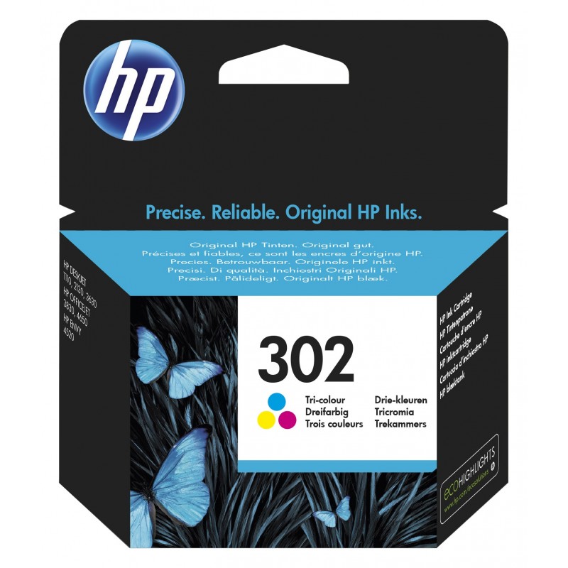 HP Cartucho de tinta original 302 tricolor