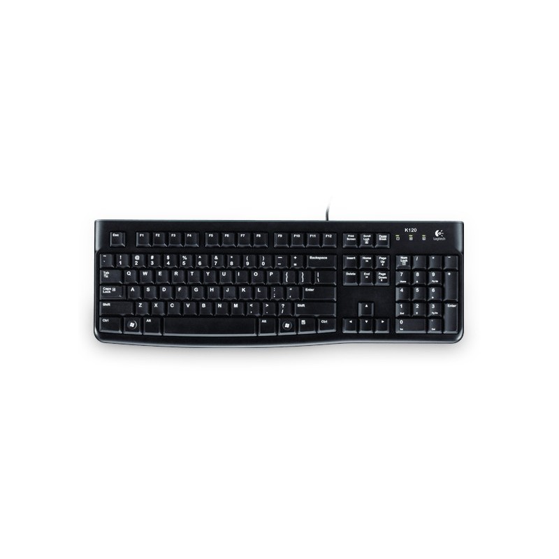 Logitech Keyboard K120 for Business clavier USB QWERTY Italien Noir