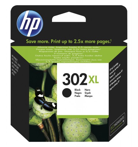 HP Cartucho de tinta original 302XL de alta capacidad negro