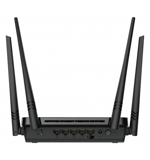 D-Link AC1200 router inalámbrico Gigabit Ethernet Doble banda (2,4 GHz 5 GHz) Negro