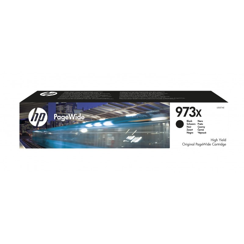 HP 973X Schwarz Original PageWide Druckerpatrone mit hoher Reichweite