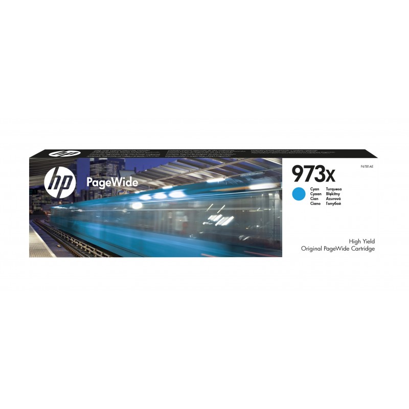 HP 973X Cyan Original PageWide Druckerpatrone mit hoher Reichweite