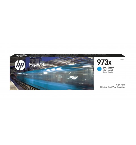 HP 973X Cyan Original PageWide Druckerpatrone mit hoher Reichweite