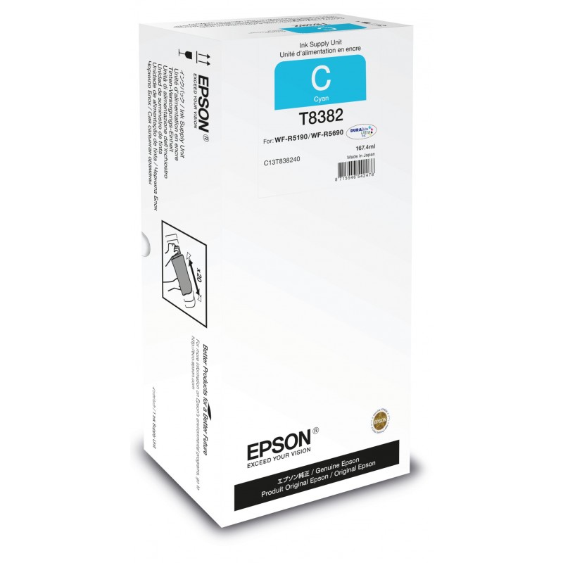 Epson Unidad de suministro de tinta T8382 cyan XL