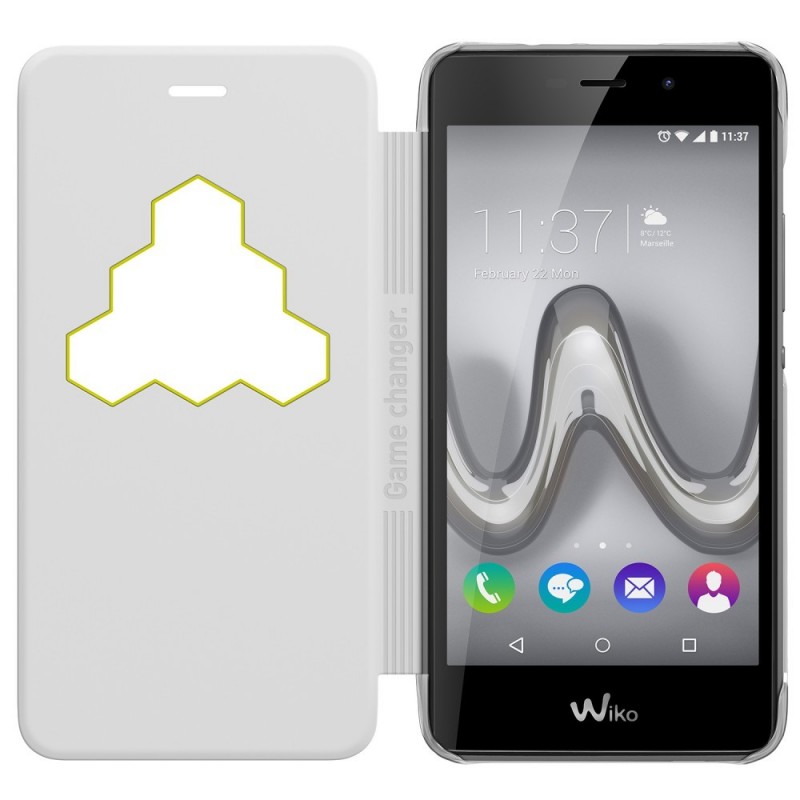 Wiko WiCUBE custodia per cellulare Custodia a libro Bianco