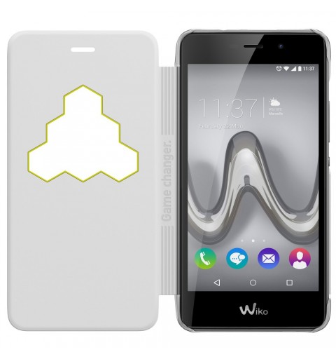 Wiko WiCUBE custodia per cellulare Custodia a libro Bianco