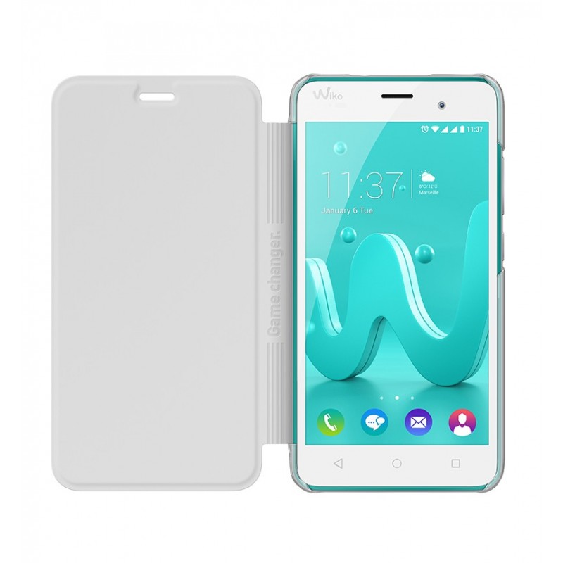 Wiko Game Changer JERRY custodia per cellulare Custodia a libro Bianco