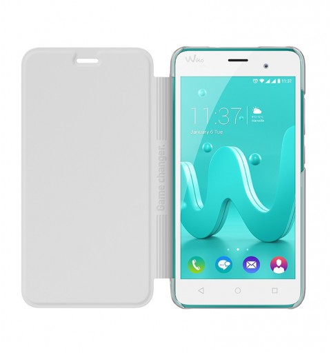 Wiko Game Changer JERRY custodia per cellulare Custodia a libro Bianco