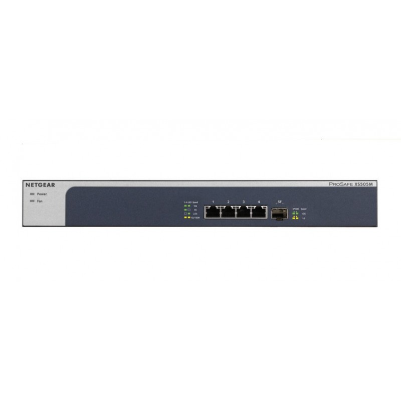 NETGEAR XS505M Unmanaged 10G Ethernet (100 1000 10000) Grau, Silber