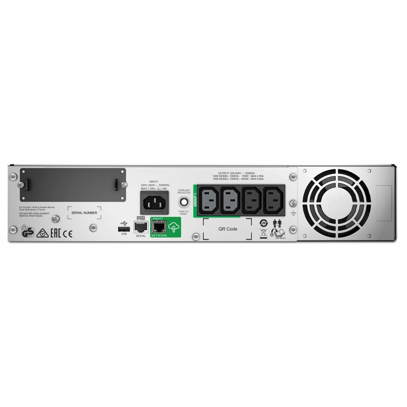 APC SMT1500RMI2UC Unterbrechungsfreie Stromversorgung (USV) Line-Interaktiv 1,5 kVA 1000 W 4 AC-Ausgänge