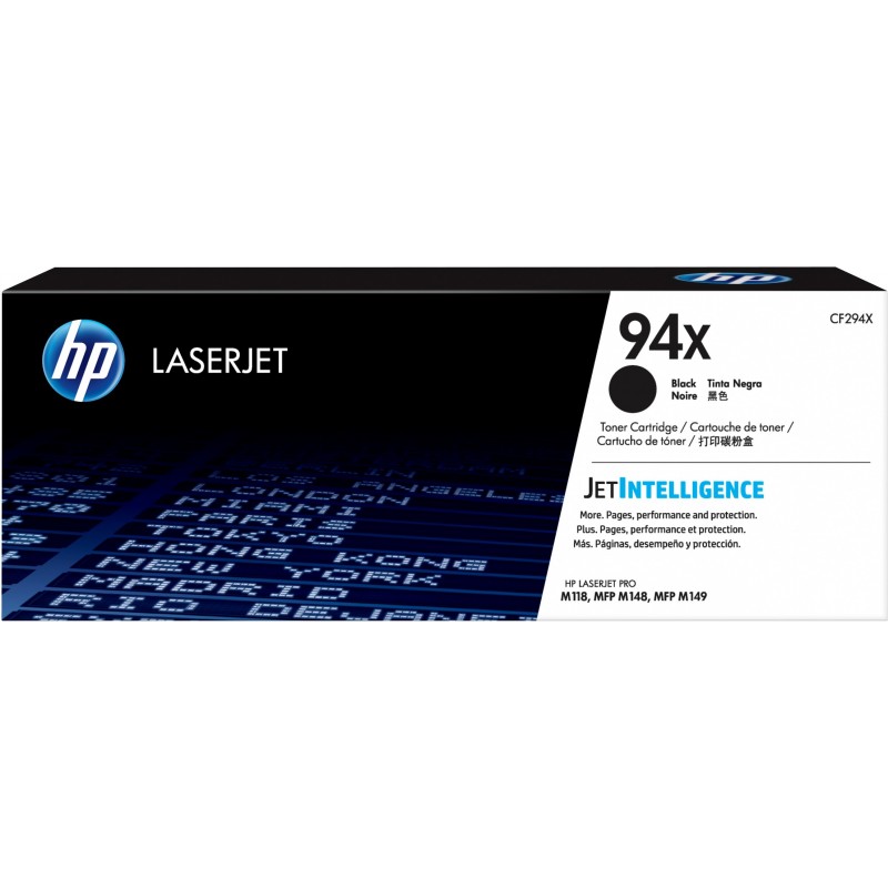 HP 94X Schwarz Original LaserJet Tonerkartusche mit hoher Reichweite