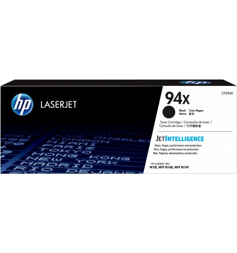 HP 94X Schwarz Original LaserJet Tonerkartusche mit hoher Reichweite