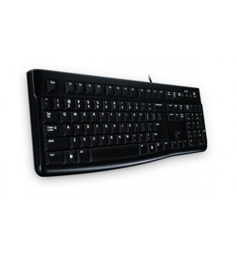 Logitech K120 Corded Keyboard teclado USB QWERTZ Alemán Negro