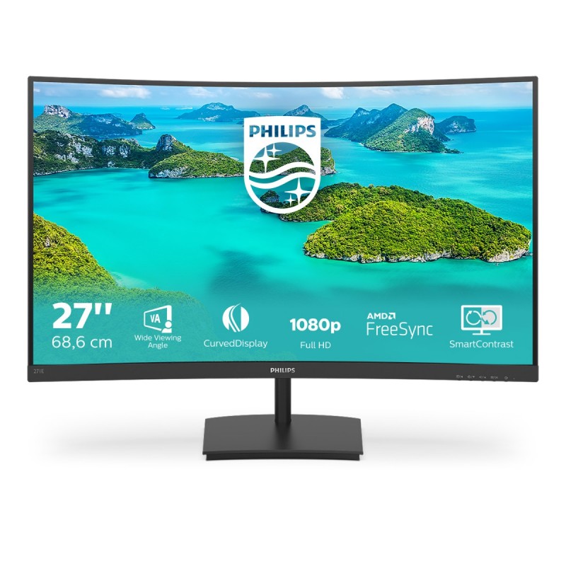 Philips E Line 271E1SCA 00 LED display 68,6 cm (27") 1920 x 1080 Pixel Full HD LCD Schwarz